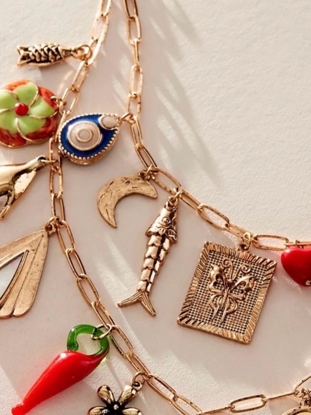NWT!  Free People Maximillion Flower Power Charm Necklace ~ OS - Picture 4 of 6